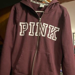 VS Pink zip up hoodie